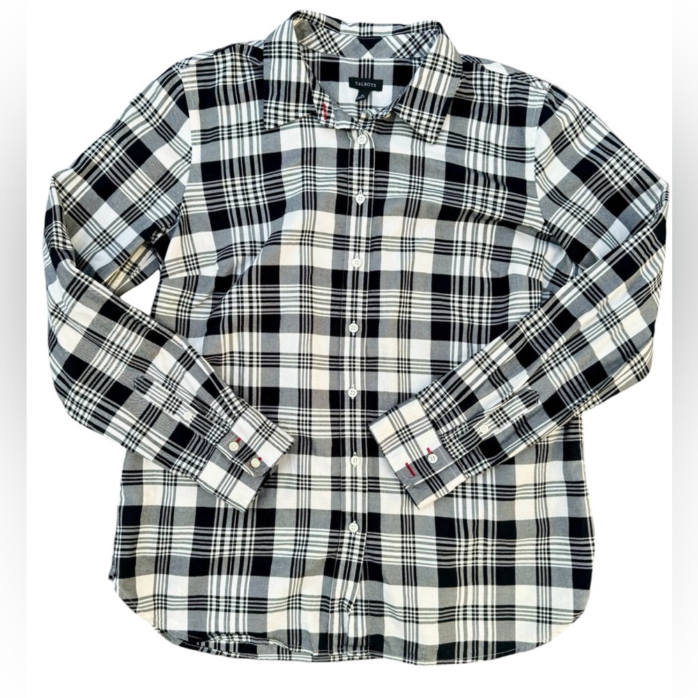 Black & White Plaid Shirt